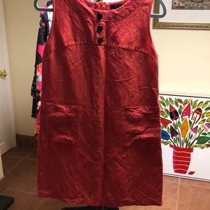 Ming Suit knee length Linen dress-size Large runs small.